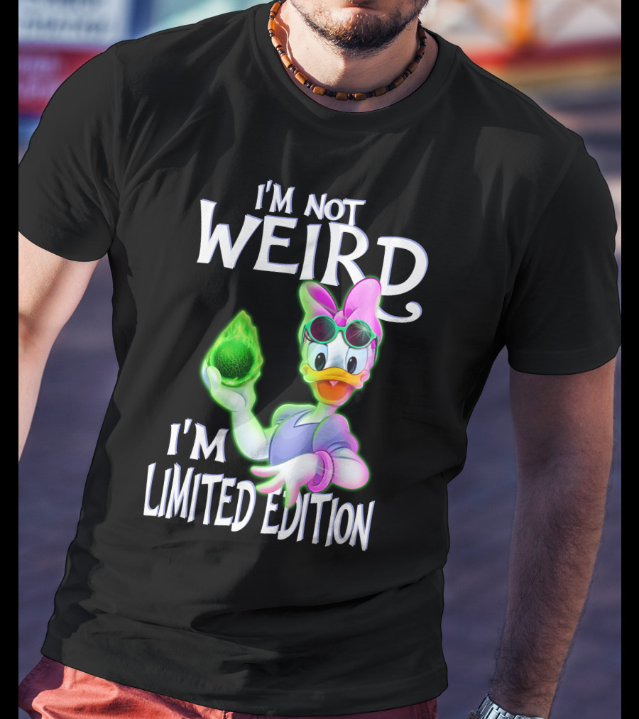I'm Not Weird I'm Daisy Duck With Green Energy Sphere T-Shirt