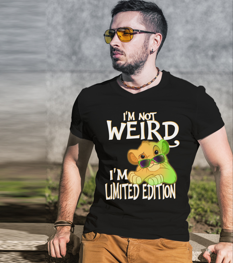 I'm Not Weird I'm Simba With Sunglasses T-Shirt