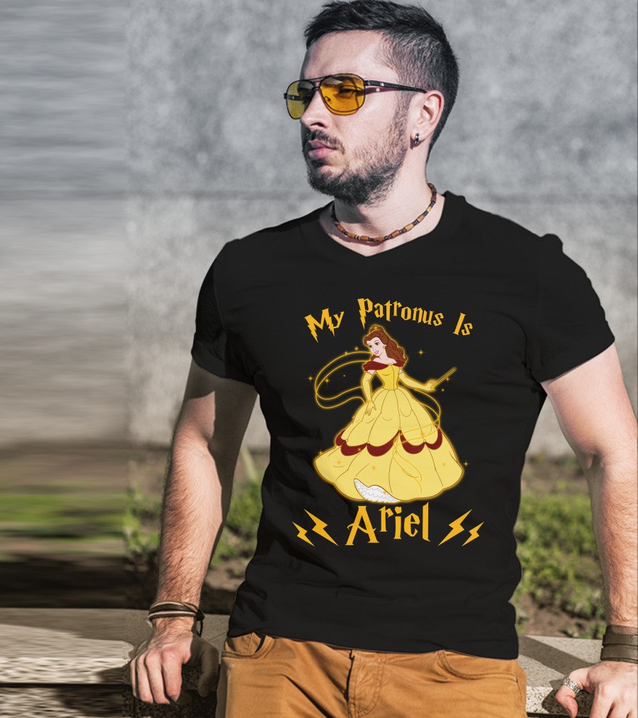 My Patronus Is Ariel Belle Disney Princesses Crossover T-Shirt