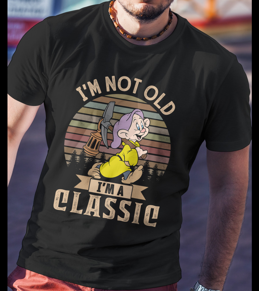 I'm Not Old I'm A Classic Dopey Lantern Sunset T-Shirt