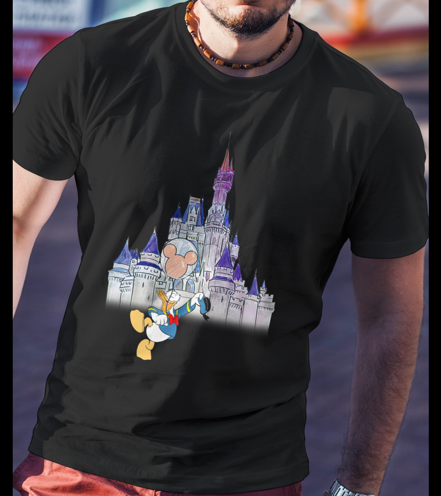Donald Castle Mickey Balloon T-Shirt