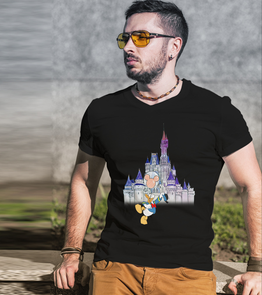 Donald Castle Mickey Balloon T-Shirt