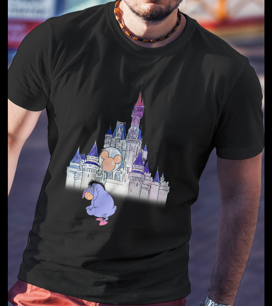 Eeyore Disney Castle Mickey Balloon T-Shirt