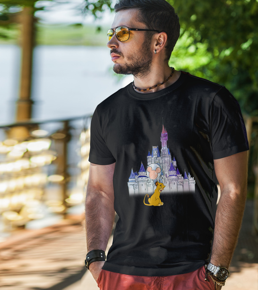 Simba Disney Castle Mickey Balloon T-Shirt