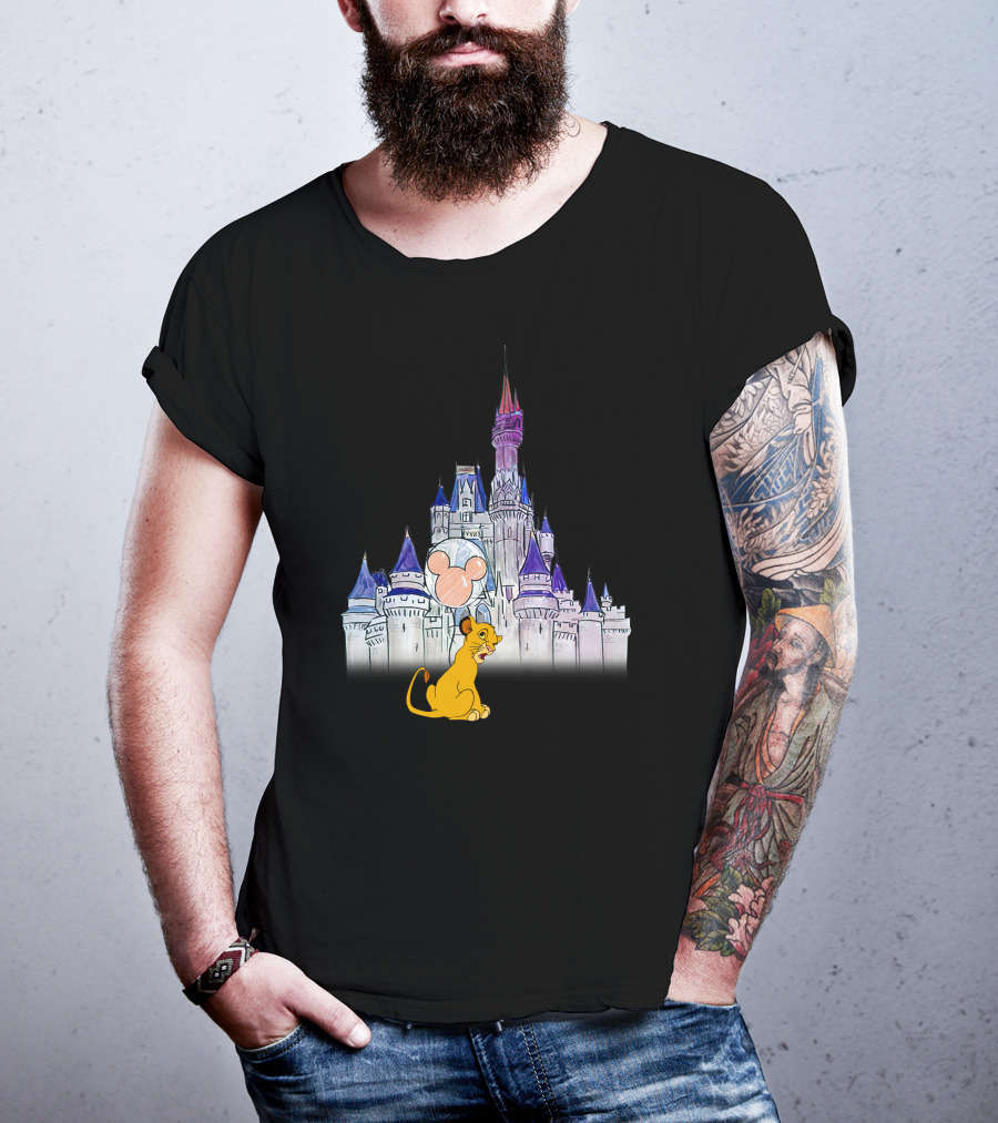 Simba Disney Castle Mickey Balloon T-Shirt