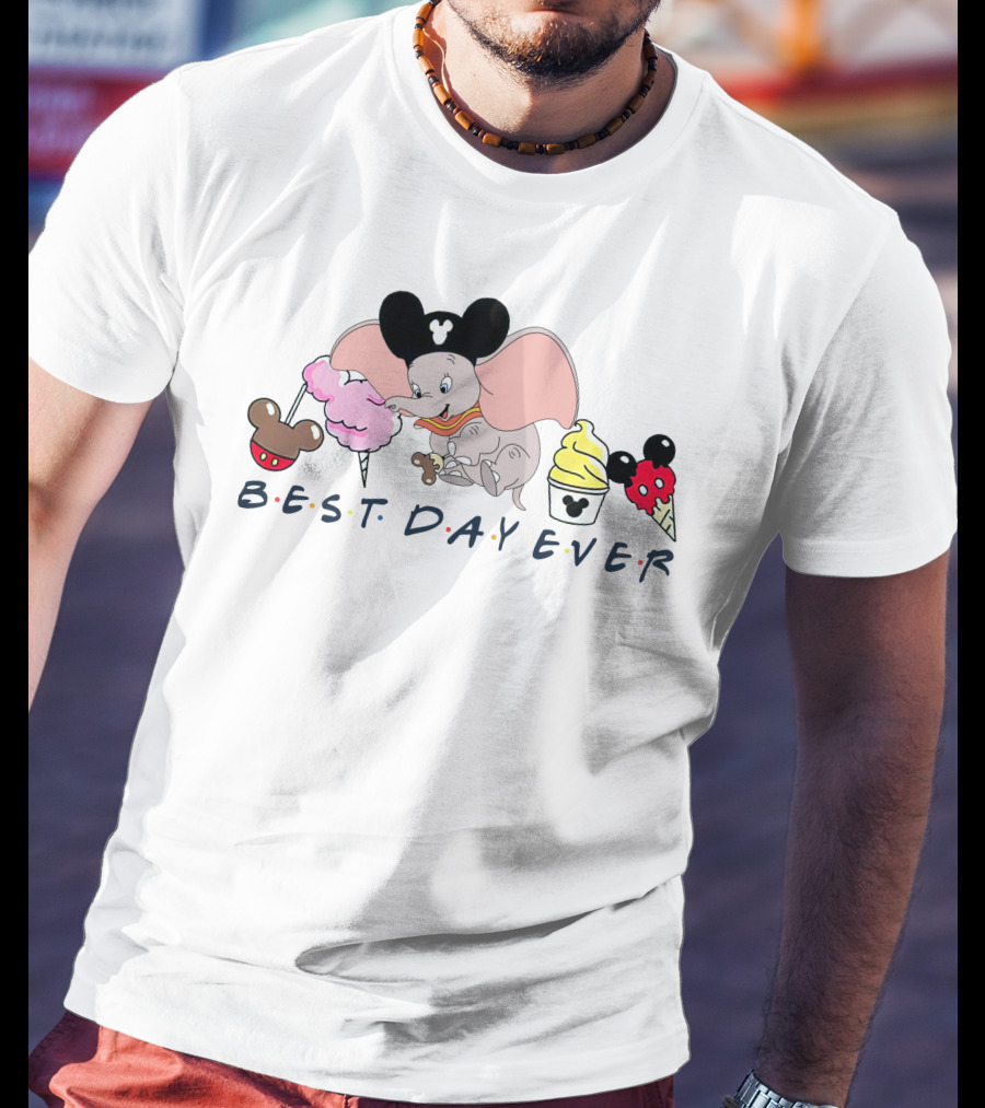 Best Day Ever Dumbo Mickey Ears Disney Sweets T-Shirt