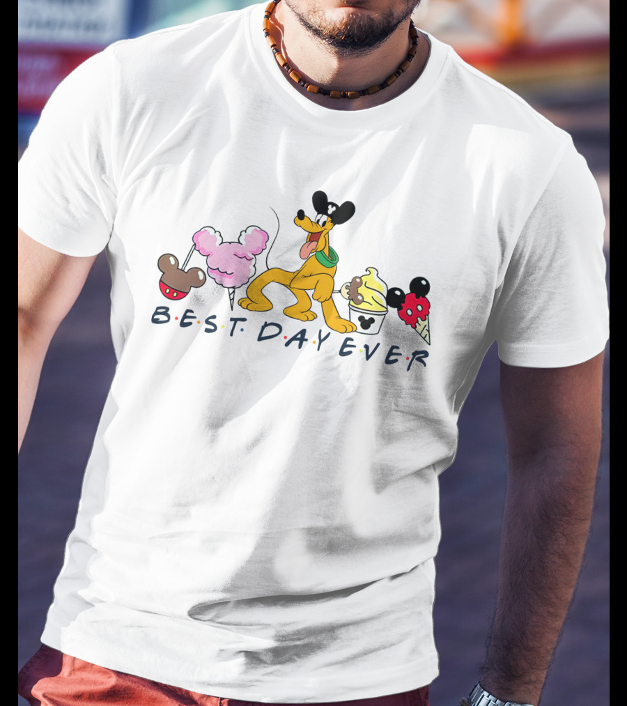 Pluto Best Day Ever Disney Treats T-Shirt