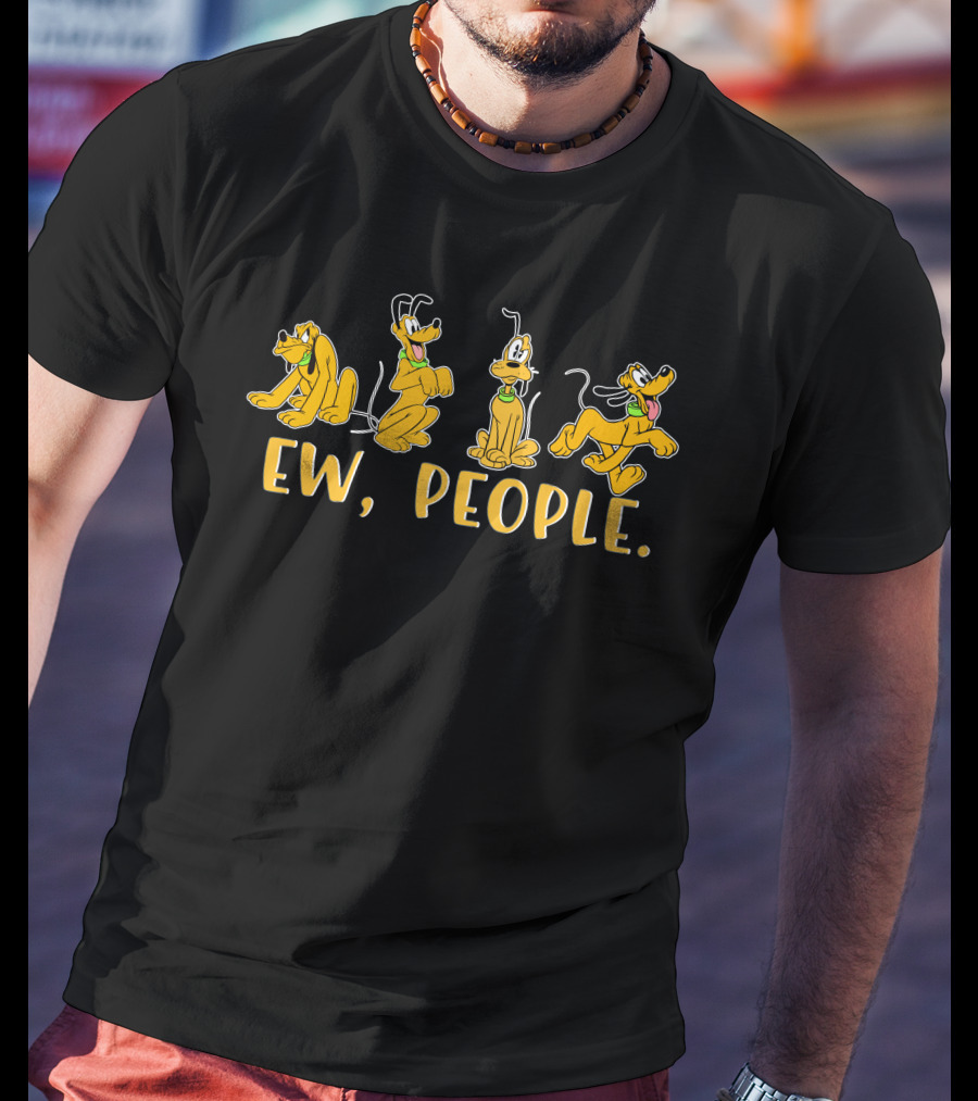 Pluto Ew People Fun Expressions T-Shirt