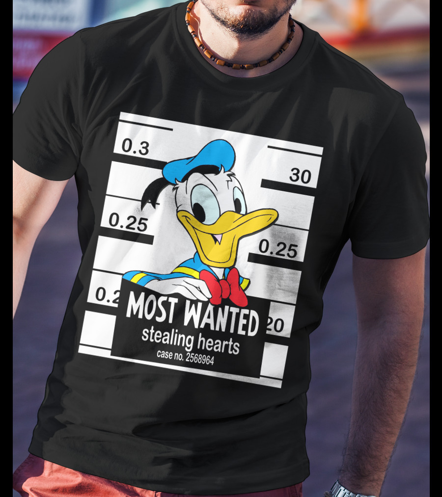 Most Wanted Stealing Hearts Donald Case No. 2568964 T-Shirt