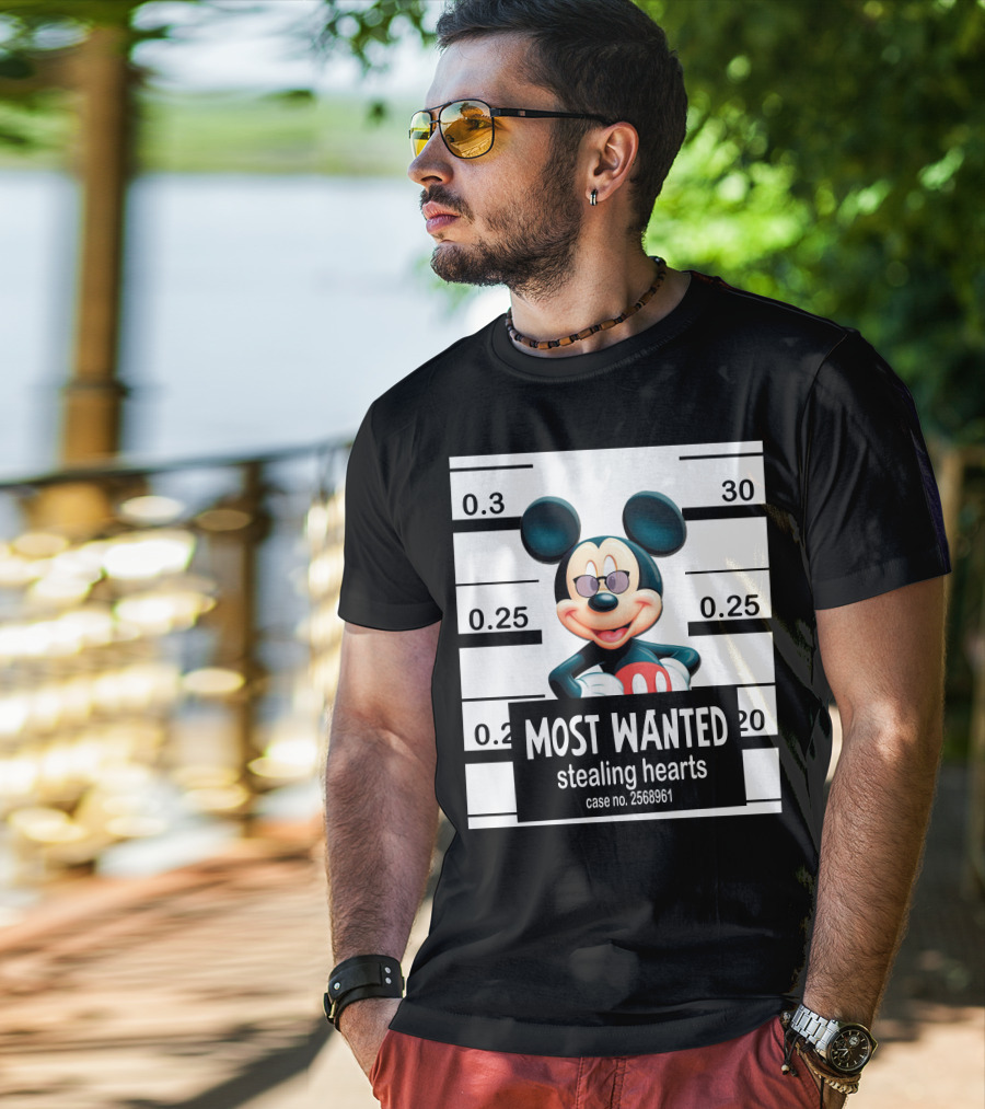 Mickey Most Wanted Stealing Hearts Case No. 2568961 T-Shirt
