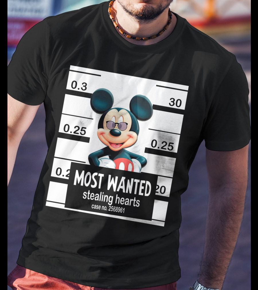 Mickey Most Wanted Stealing Hearts Case No. 2568961 T-Shirt