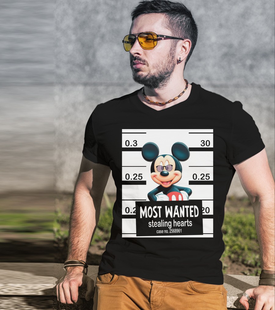 Mickey Most Wanted Stealing Hearts Case No. 2568961 T-Shirt