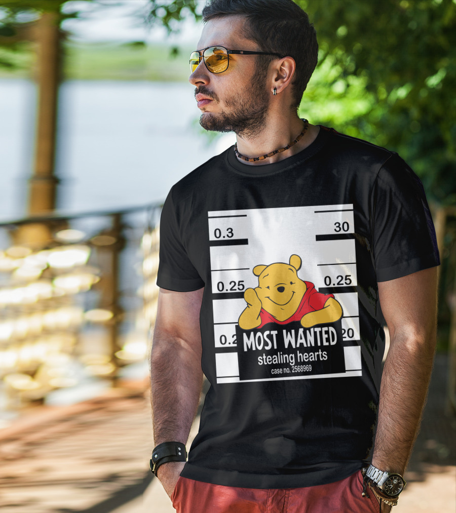 Most Wanted Stealing Hearts Pooh Case No. 2568969 T-Shirt