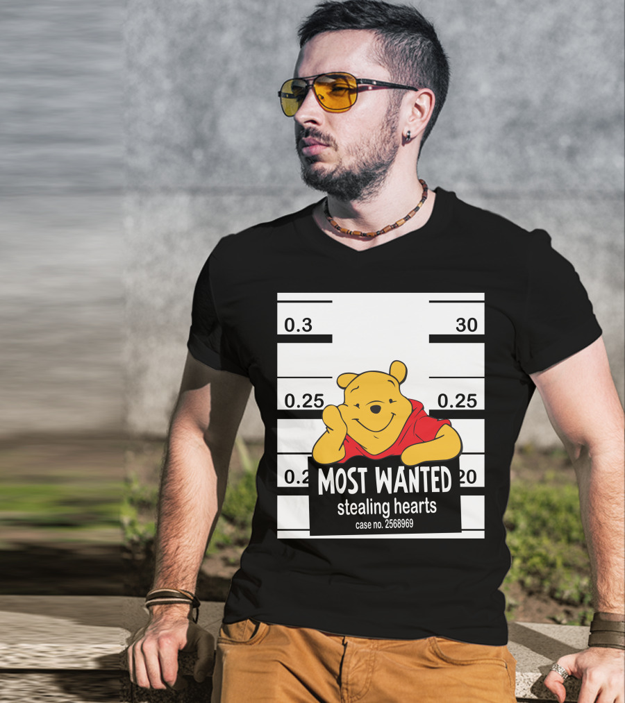 Most Wanted Stealing Hearts Pooh Case No. 2568969 T-Shirt