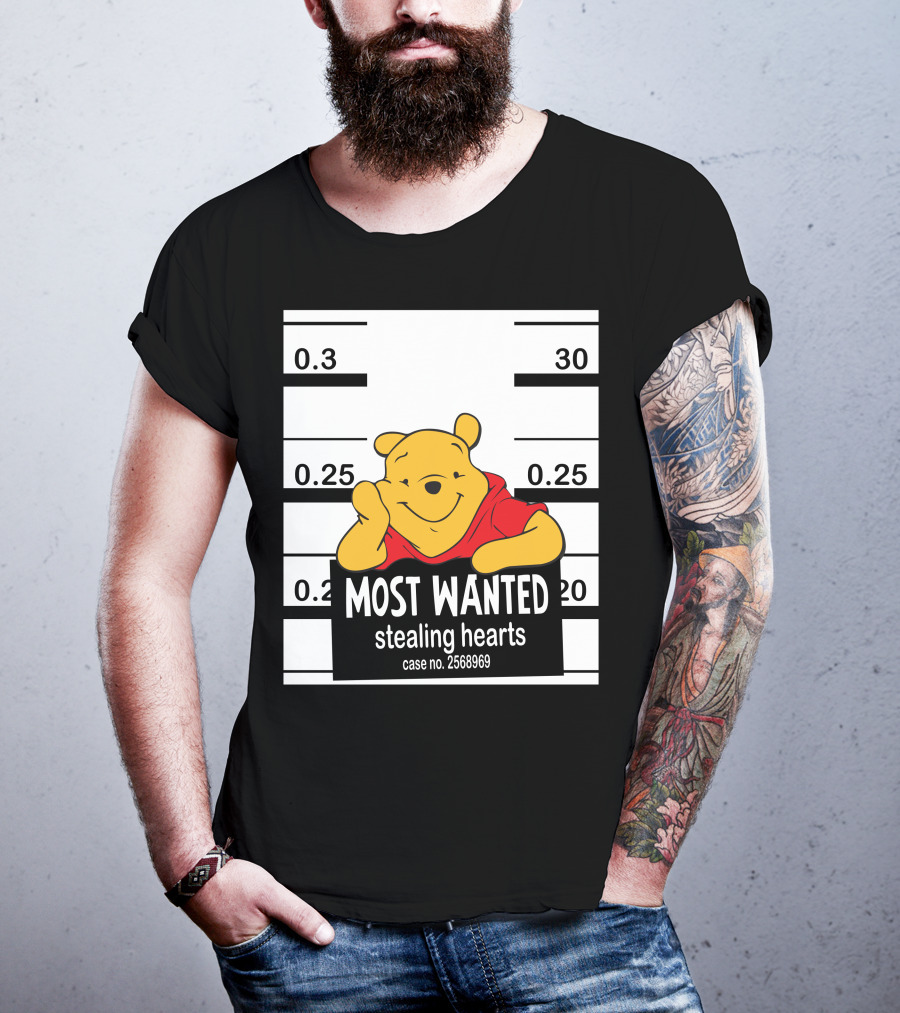 Most Wanted Stealing Hearts Pooh Case No. 2568969 T-Shirt
