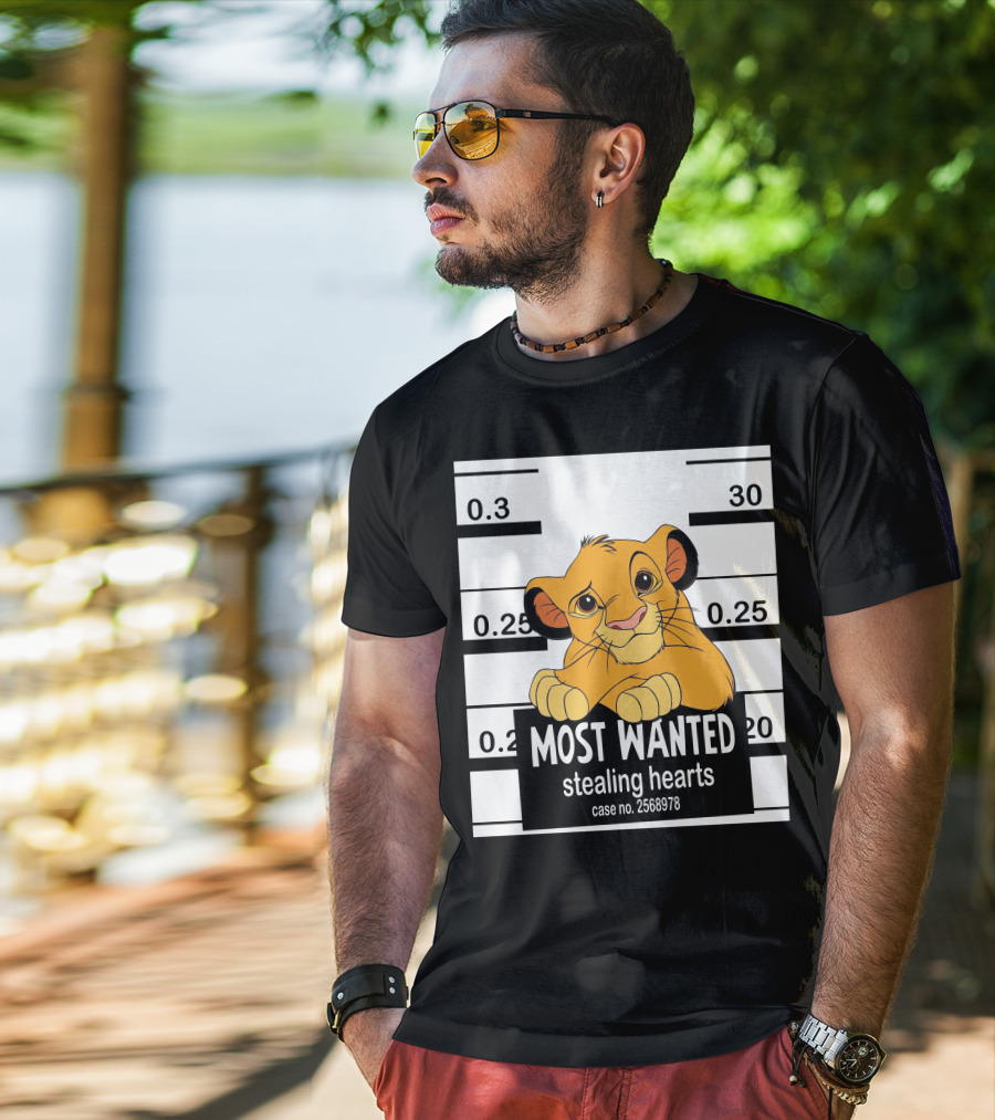 Most Wanted Simba Stealing Hearts Case No. 2568978 T-Shirt