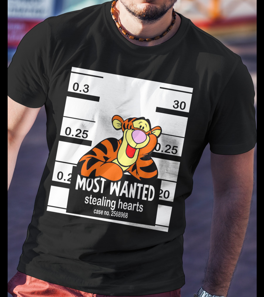 Most Wanted Tigger Stealing Hearts Case No. 2568968 T-Shirt