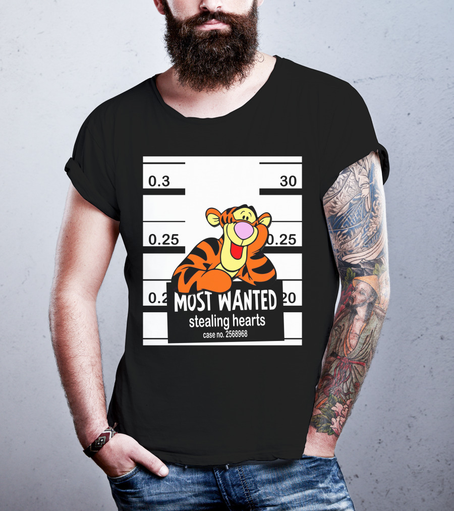 Most Wanted Tigger Stealing Hearts Case No. 2568968 T-Shirt