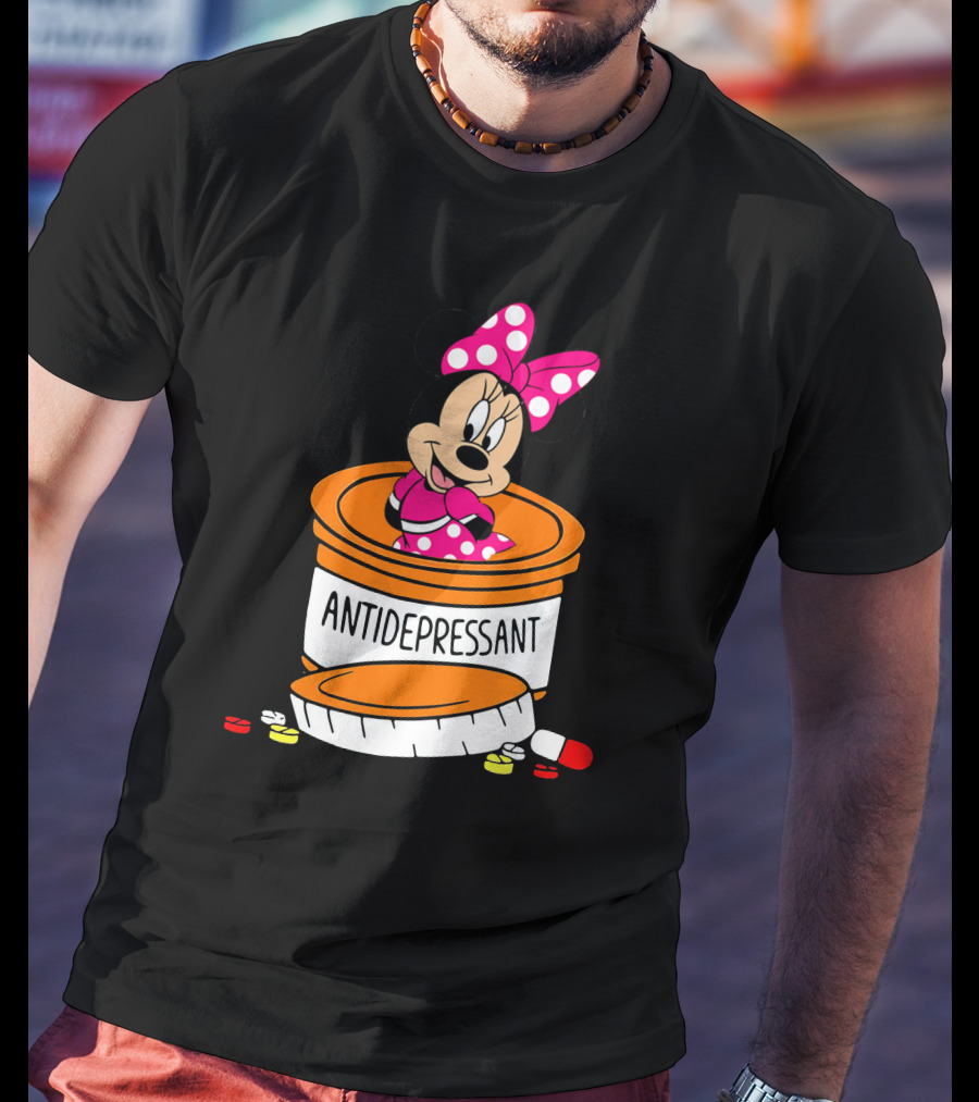 Minnie Antidepressant Pill Bottle T-Shirt