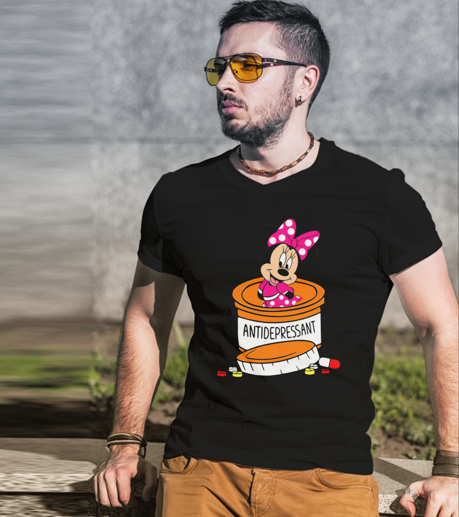 Minnie Antidepressant Pill Bottle T-Shirt