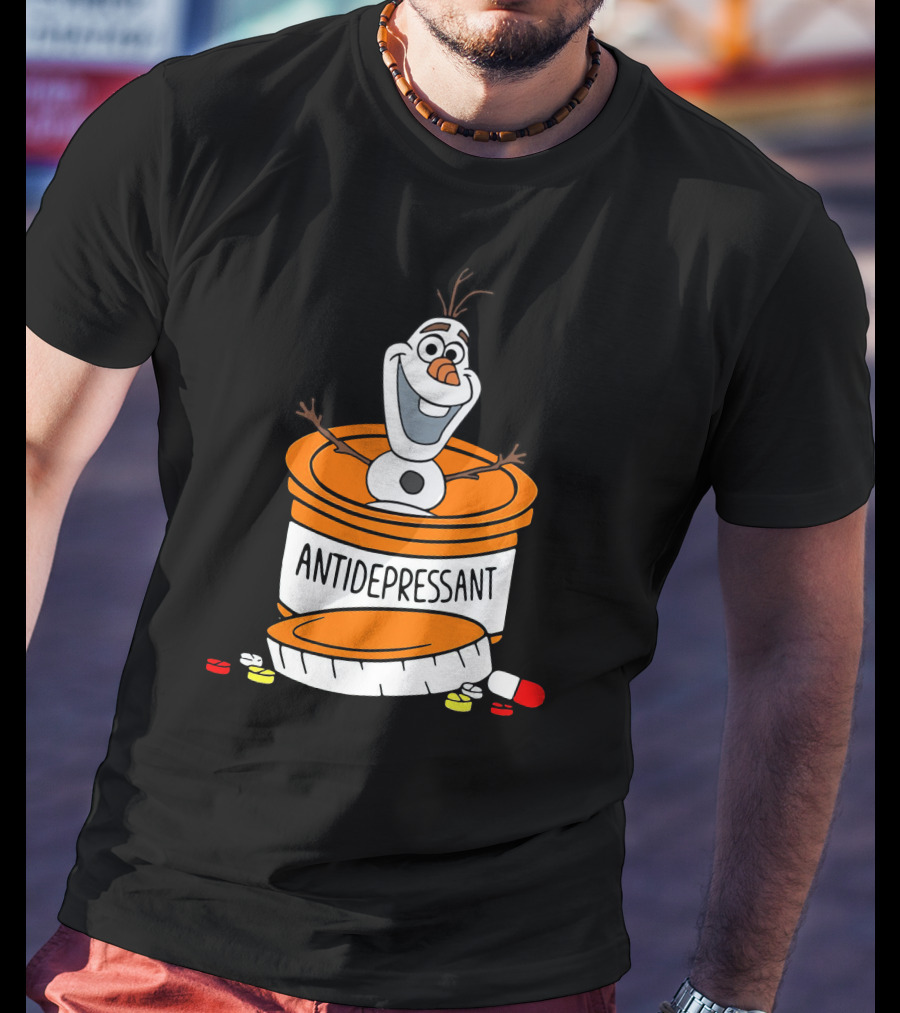 Olaf Antidepressant Capsule Character T-Shirt