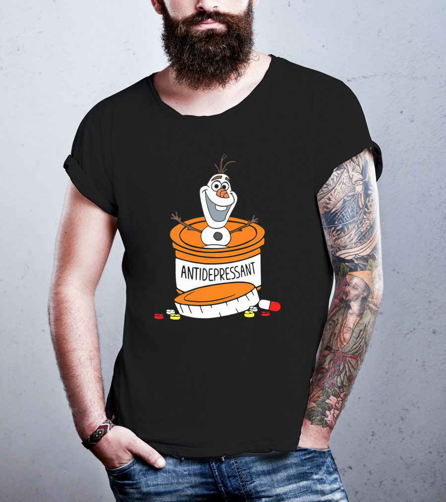 Olaf Antidepressant Capsule Character T-Shirt