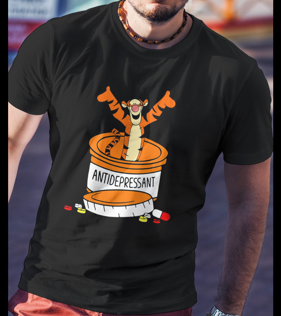 Tigger Antidepressant Pill Bottle T-Shirt