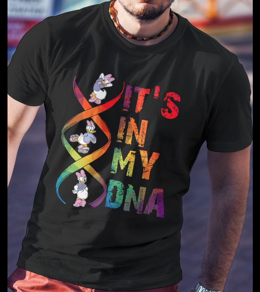 Daisy Duck It's In My Dna Rainbow Spiral T-Shirt