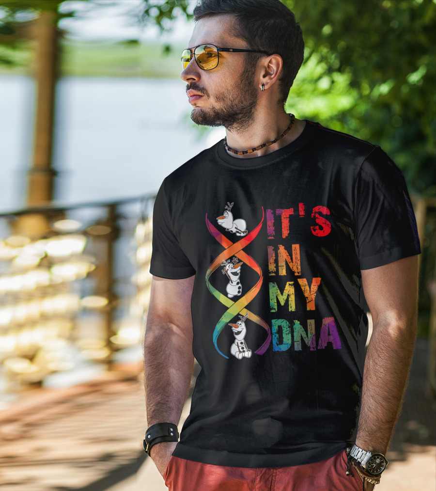 Olaf It's In My Dna Frozen Theme T-Shirt