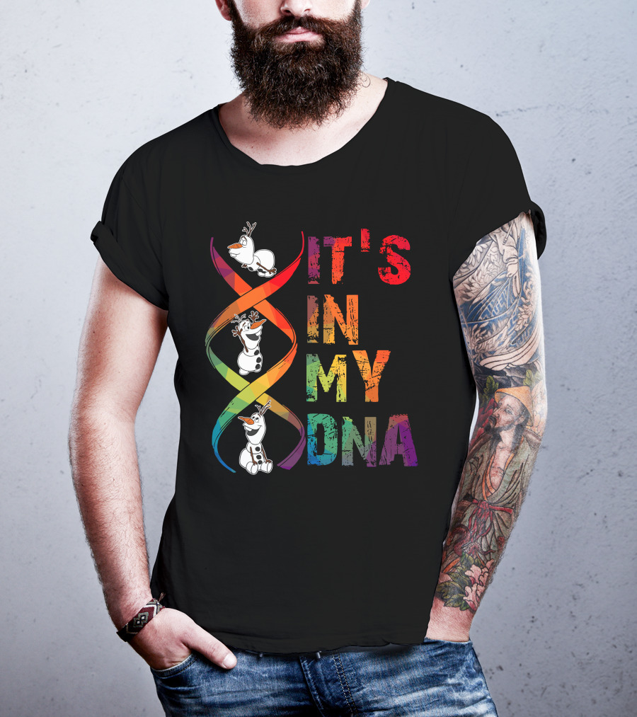 Olaf It's In My Dna Frozen Theme T-Shirt