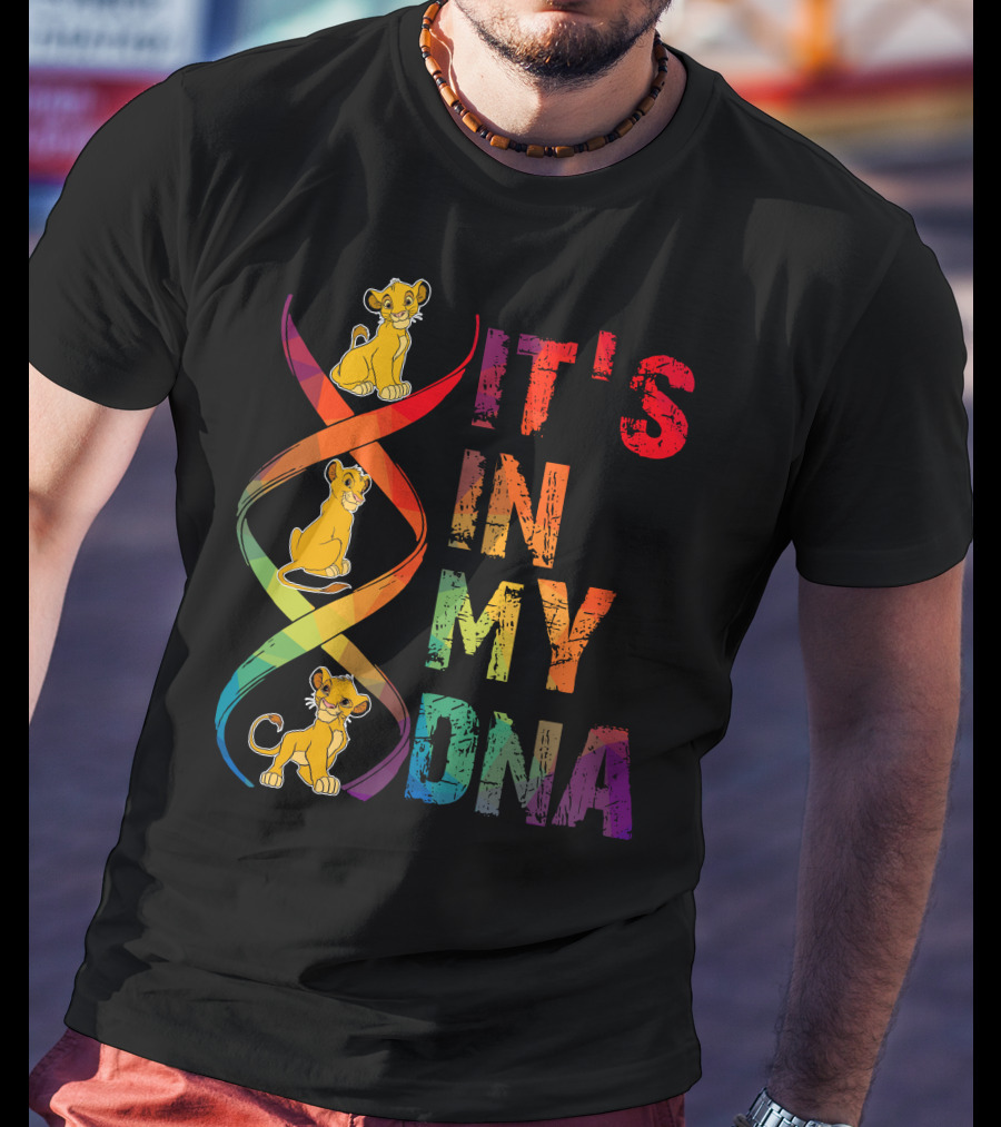 Simba It's In My Dna Rainbow Spiral T-Shirt