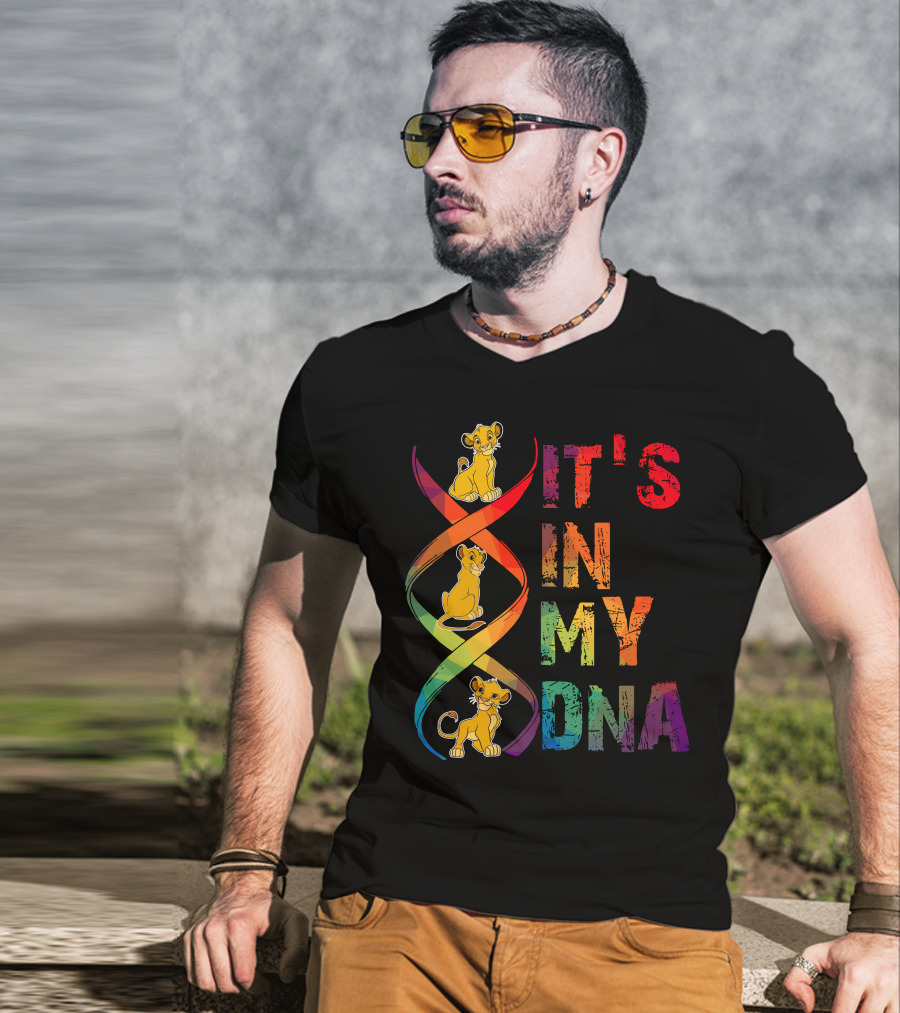 Simba It's In My Dna Rainbow Spiral T-Shirt