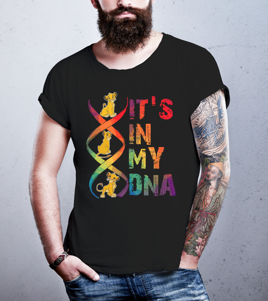 Simba It's In My Dna Rainbow Spiral T-Shirt