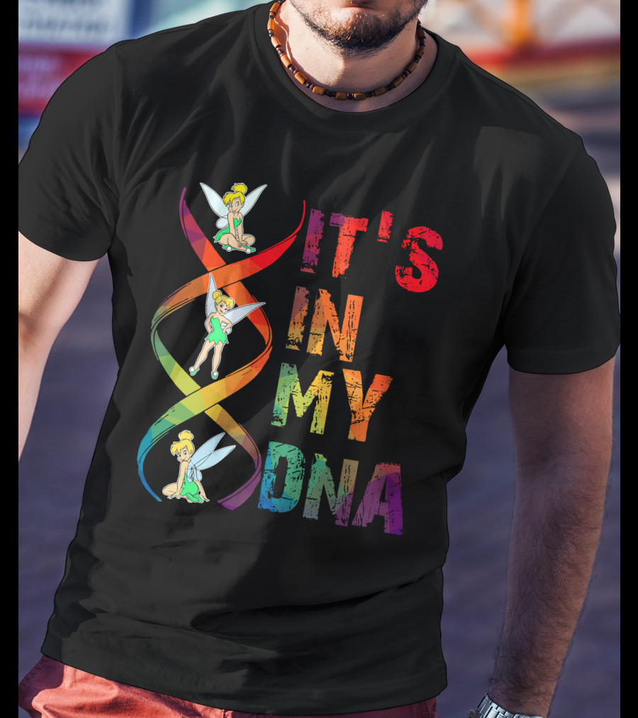Tinker Bell It's In My Dna Rainbow Dna Helix T-Shirt