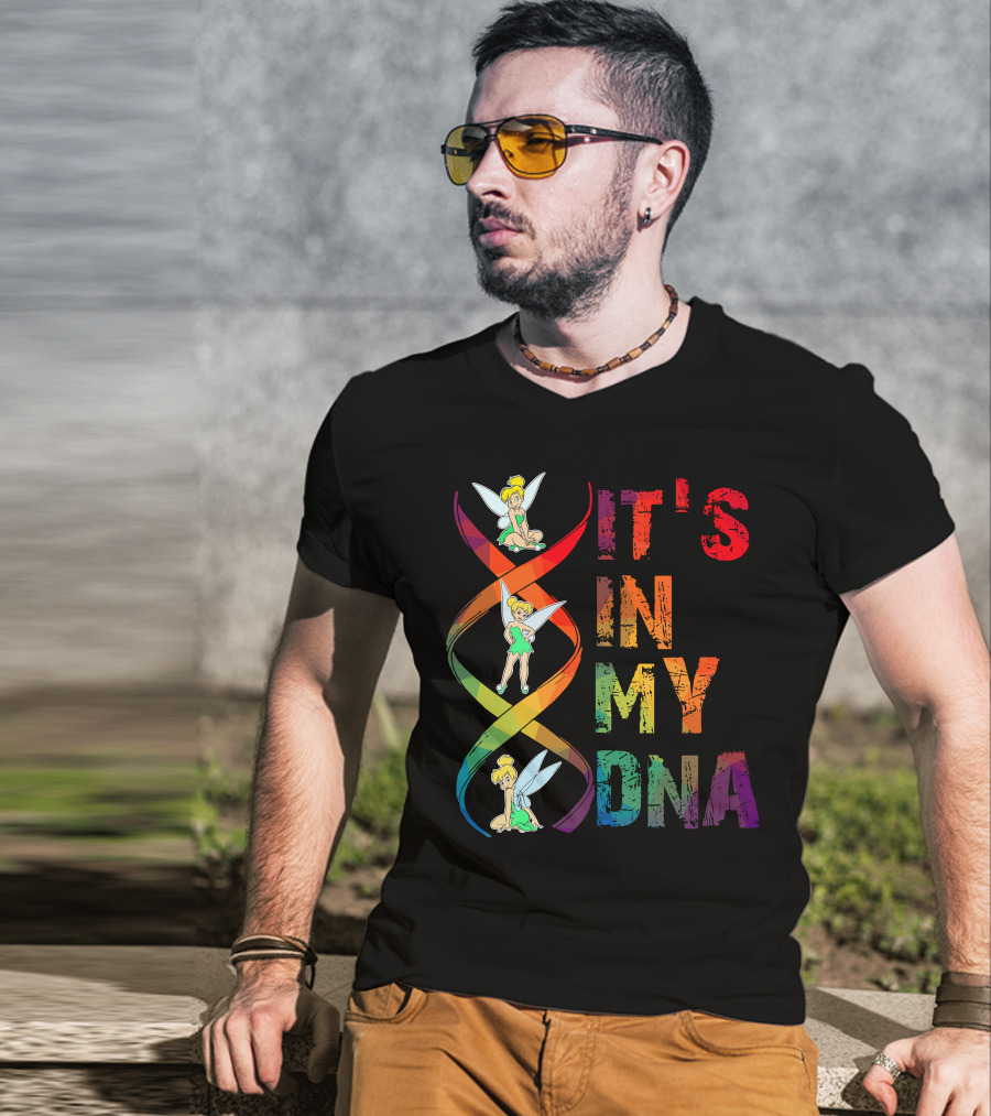 Tinker Bell It's In My Dna Rainbow Dna Helix T-Shirt