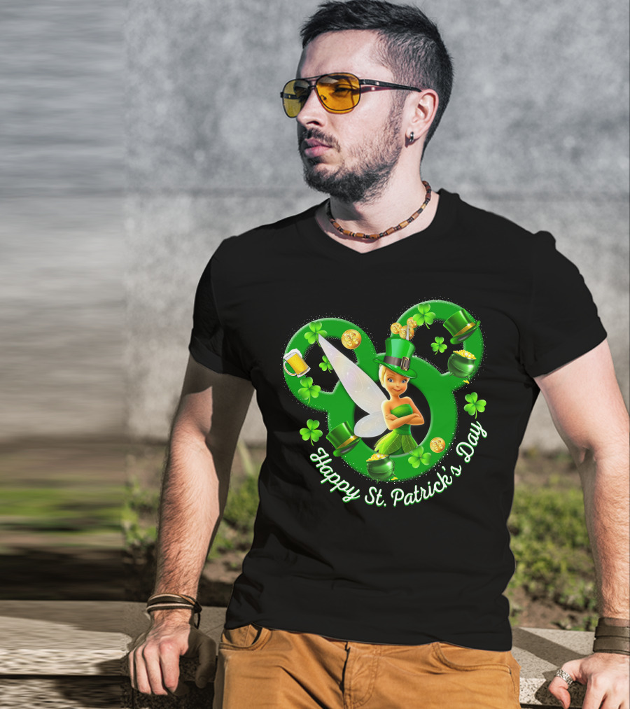 Happy St. Patrick's Day Tinker Bell Disney Magic T-Shirt