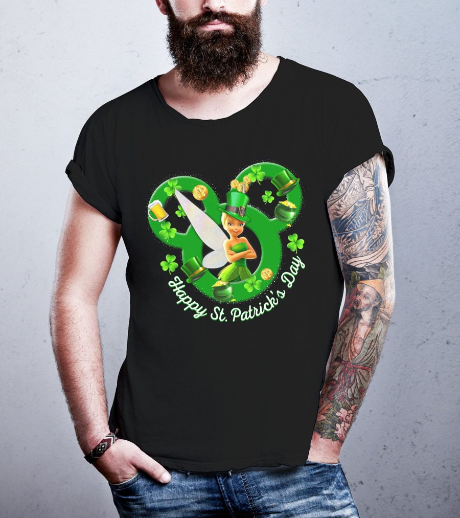 Happy St. Patrick's Day Tinker Bell Disney Magic T-Shirt