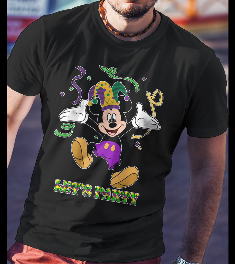 Mickey Let's Party Mardi Gras Celebration T-Shirt