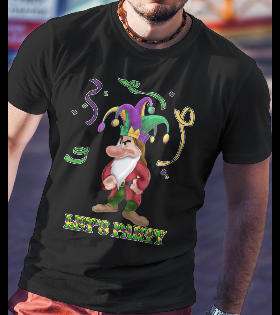 Grumpy Let's Party Jester Hat T-Shirt