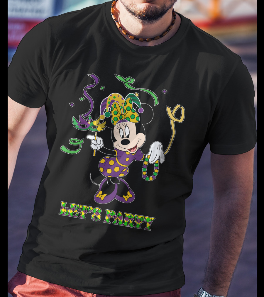 Minnie Let's Party Mardi Gras Celebration T-Shirt