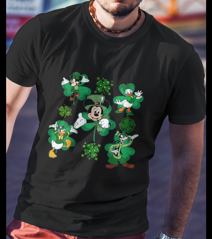 Mickey Friends St. Patrick's Day Shamrock Celebration T-Shirt