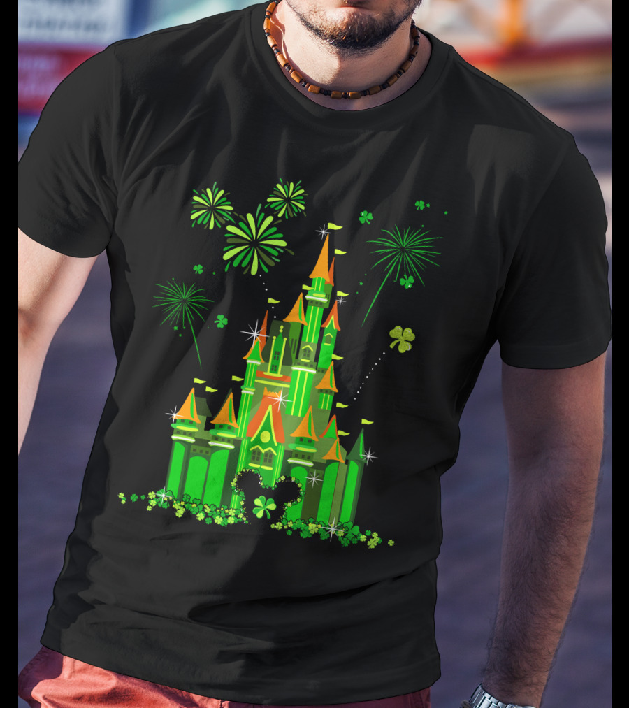Patrick Castle Shamrock Fireworks T-Shirt