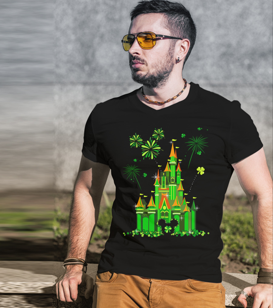 Patrick Castle Shamrock Fireworks T-Shirt