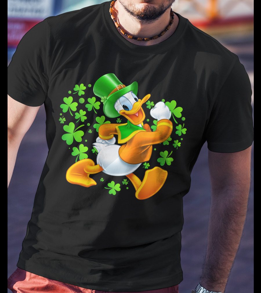 Donald Duck St. Patrick's Day Shamrock Hat T-Shirt