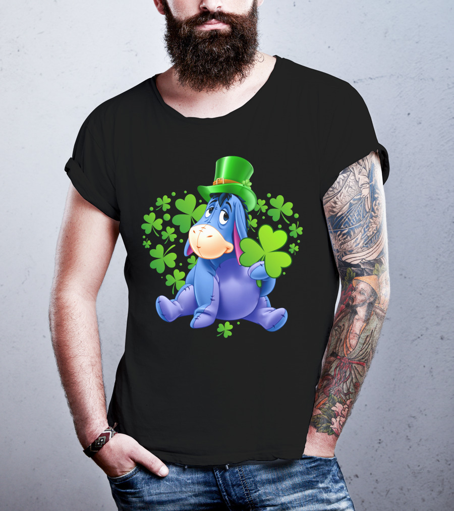 Eeyore St. Patrick's Day Clover Hat T-Shirt