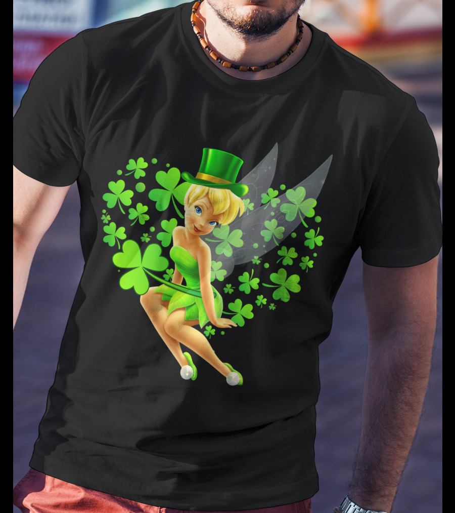 Tinker Bell St. Patrick's Day Shamrock Fairy T-Shirt