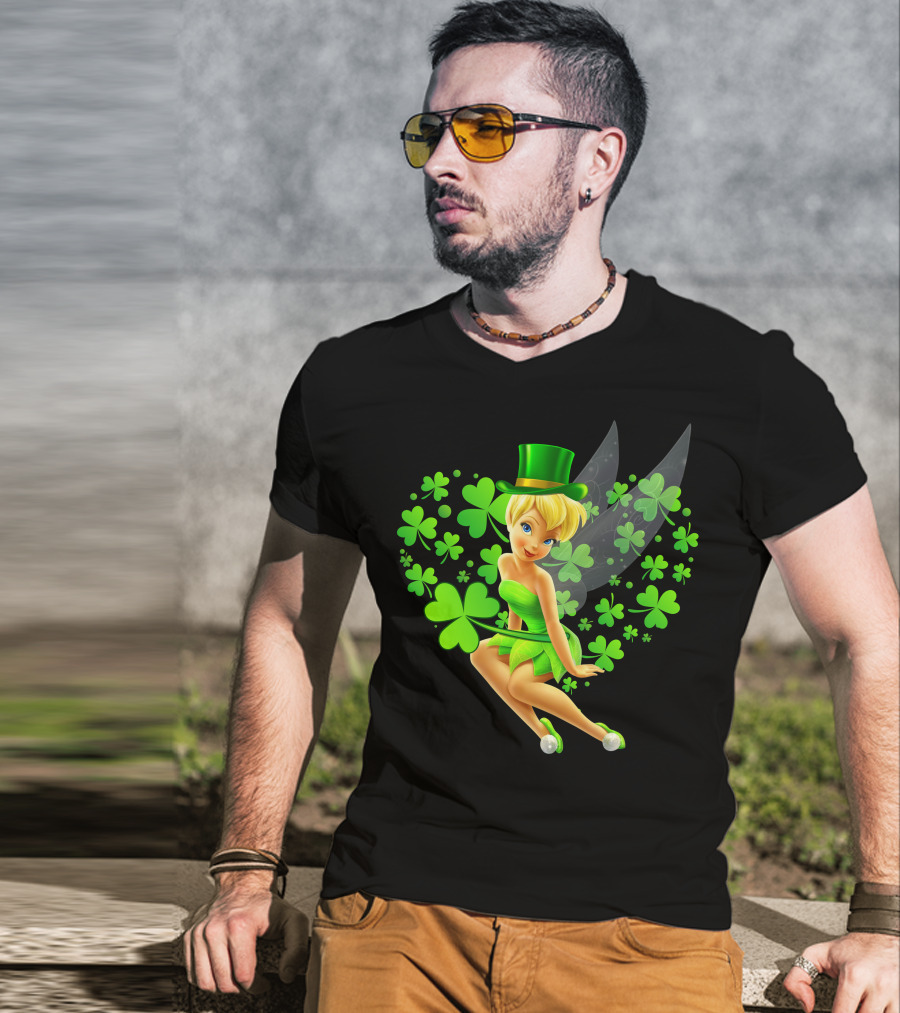 Tinker Bell St. Patrick's Day Shamrock Fairy T-Shirt