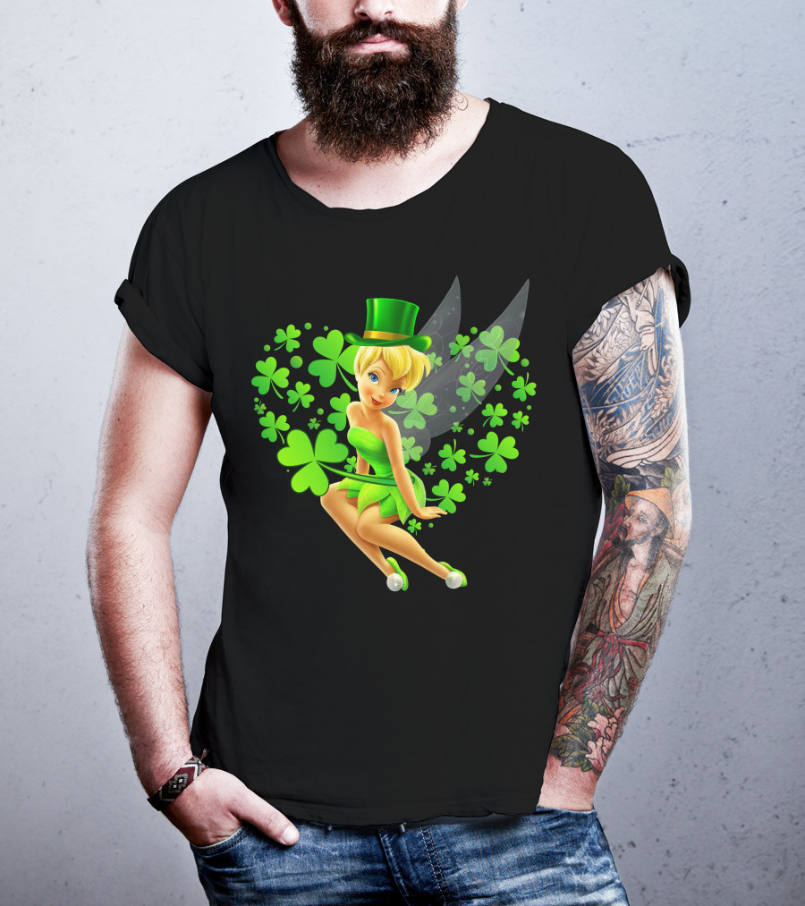 Tinker Bell St. Patrick's Day Shamrock Fairy T-Shirt