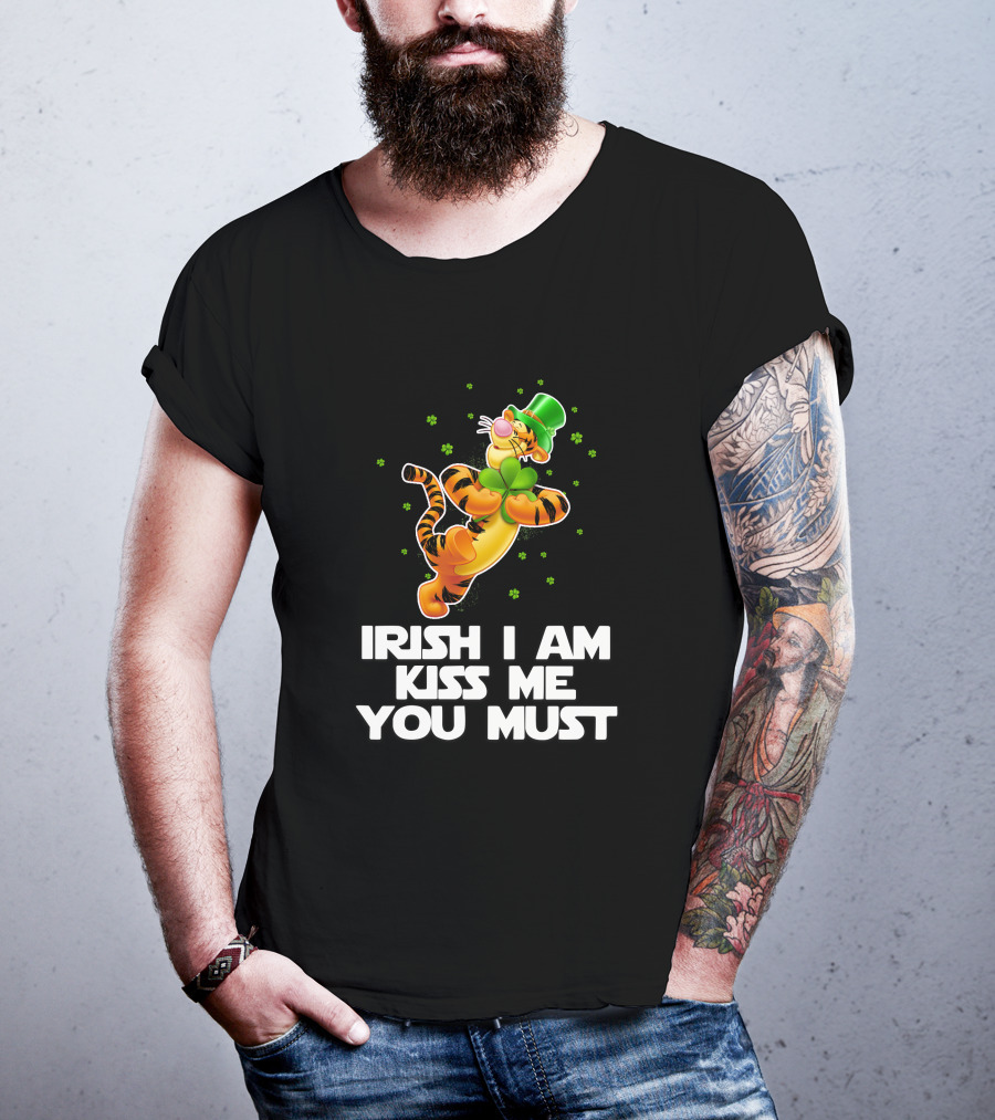 Tigger Irish I Am Kiss Me You Must St. Patrick's Day Clover T-Shirt