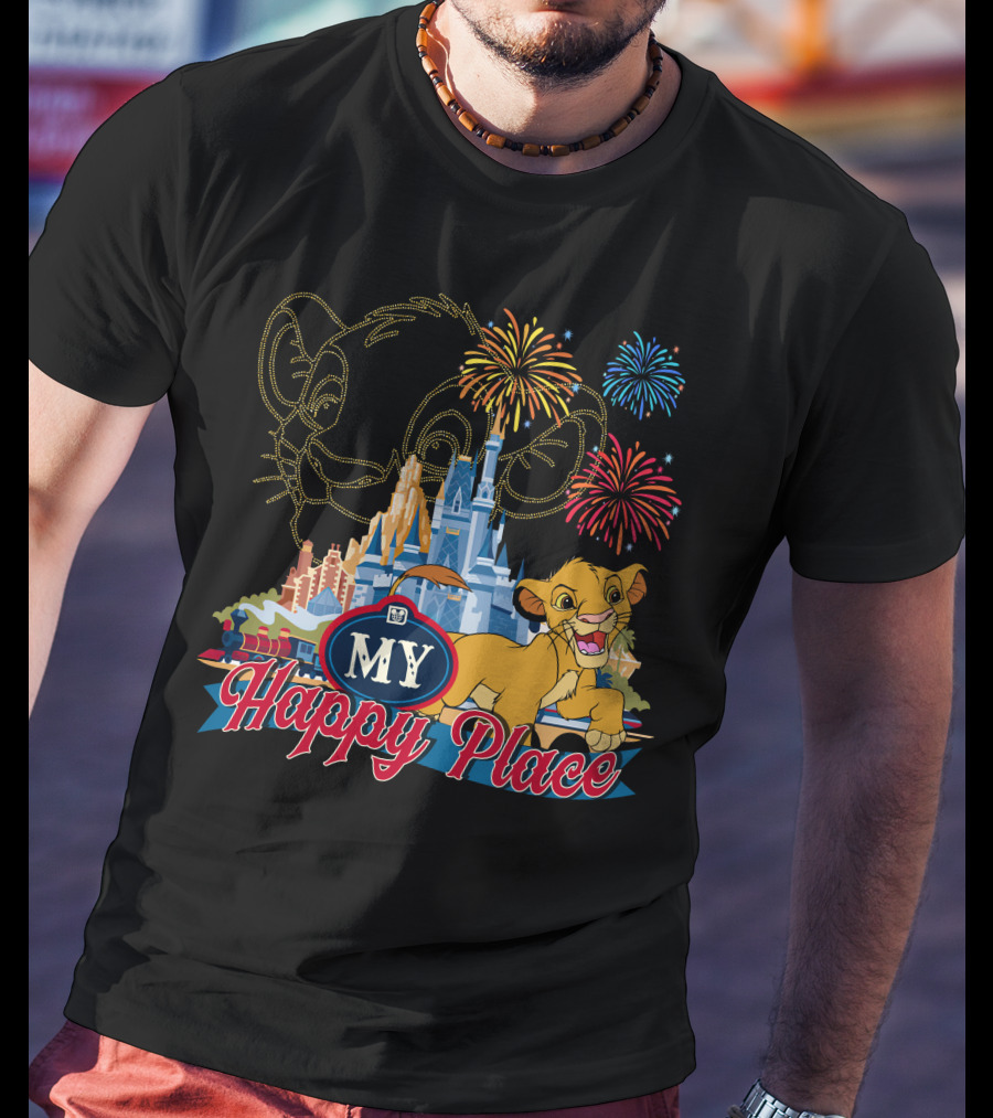 Simba My Happy Place Fireworks Magic Castle T-Shirt